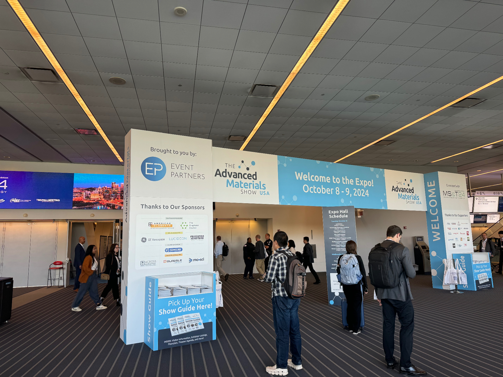 Welcome entrance of The Advanced Materials Show USA in Pittsburgh