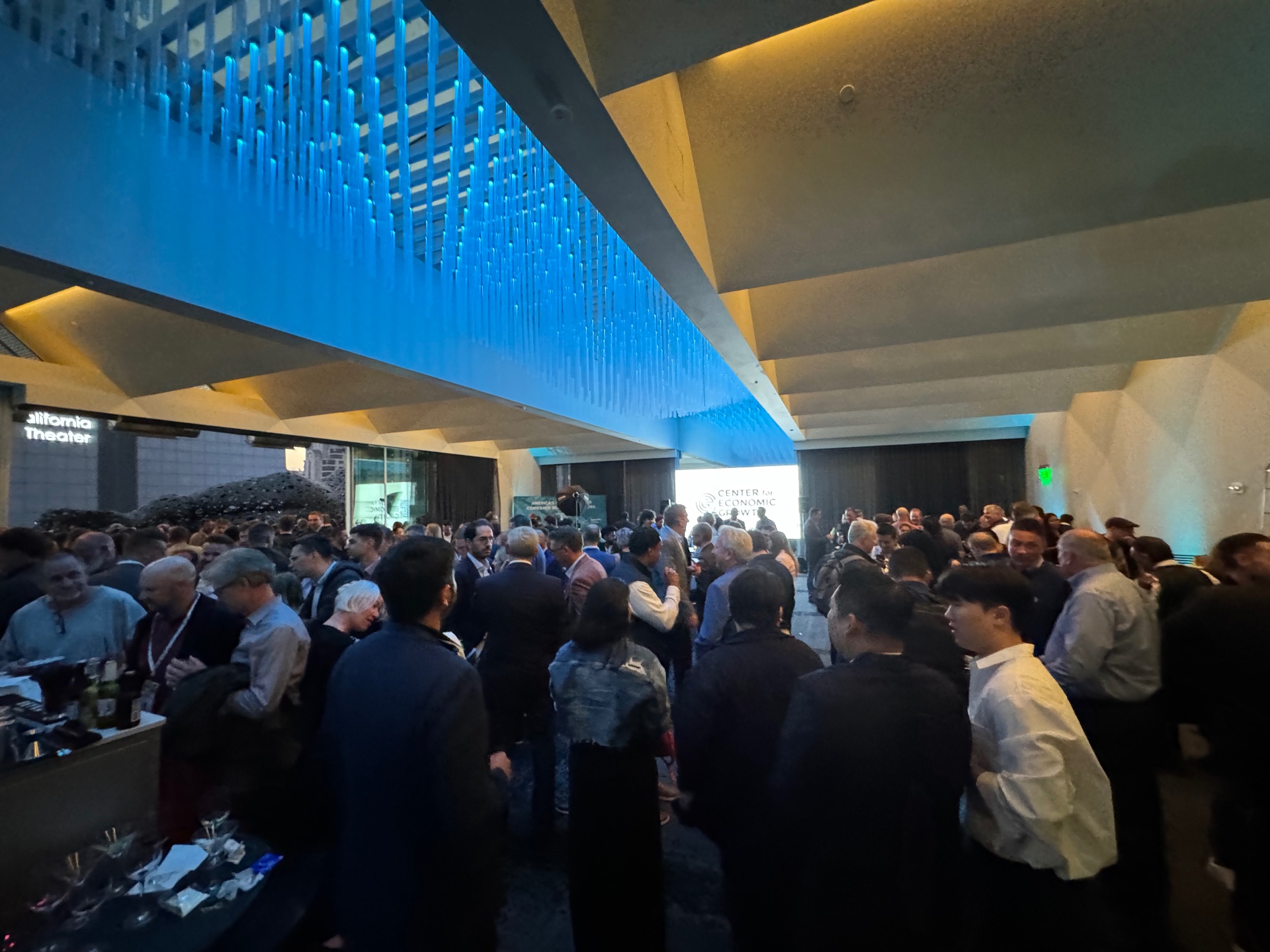 Evening networking reception crowd during SEMICON West 2024 in San Francisco