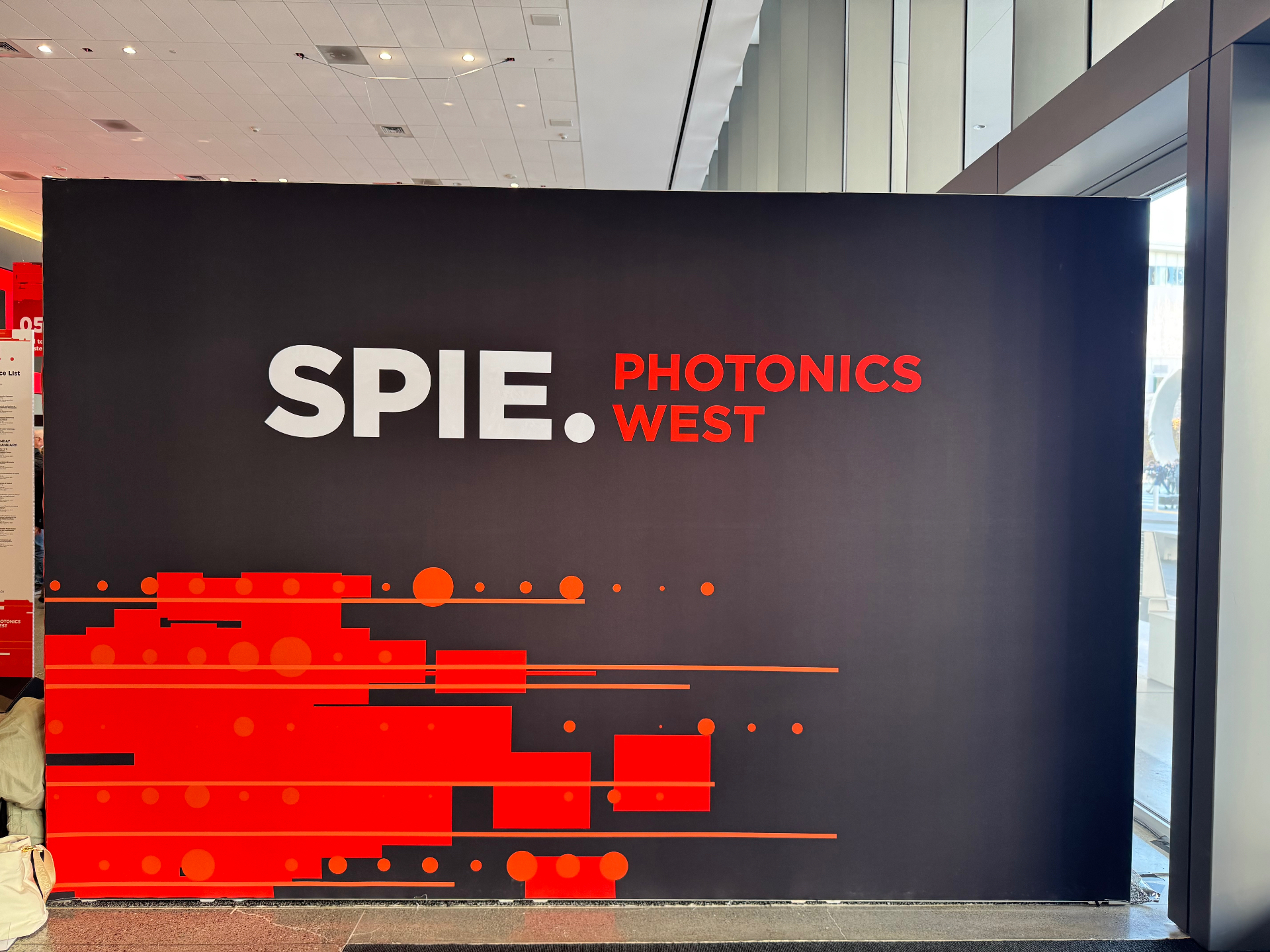 SPIE Photonics West event signage in San Francisco